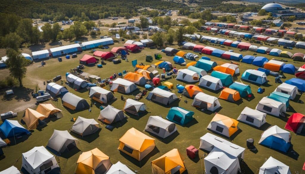 monitoring social media activity for camping sites and analyzing social media metrics for vacation parks