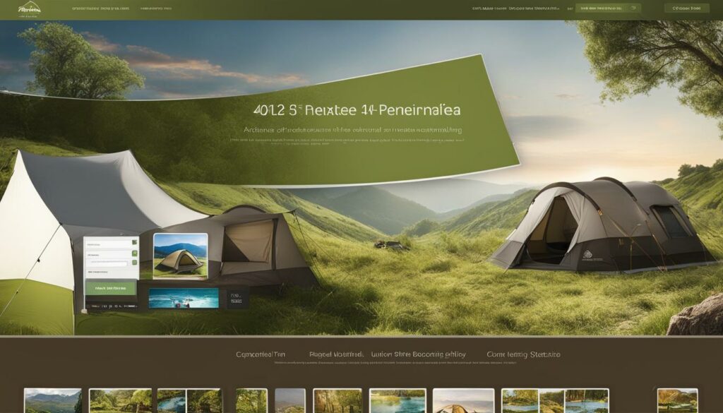 online booking systems for luxury camping