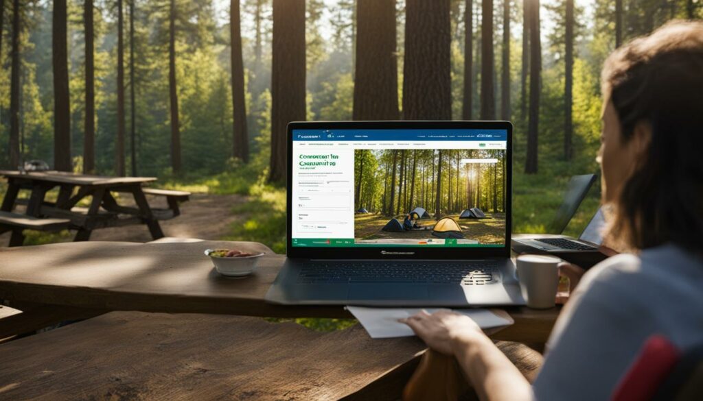 registering on recreation.gov