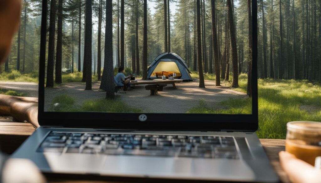 remote testing for campground booking