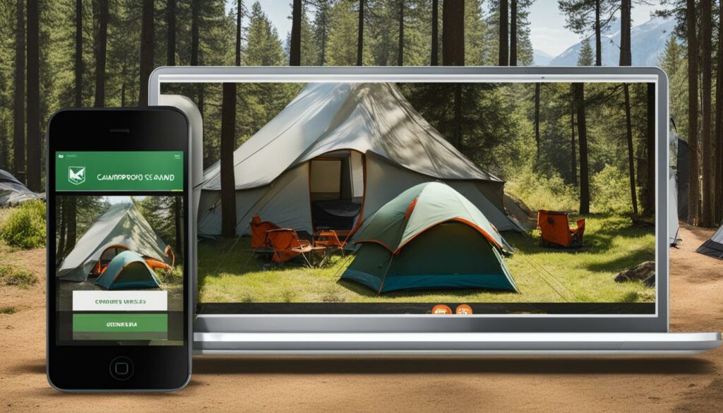 responsive web design for campgrounds