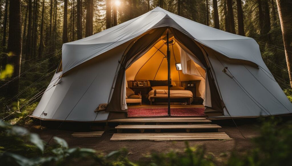 secure glamping site data storage