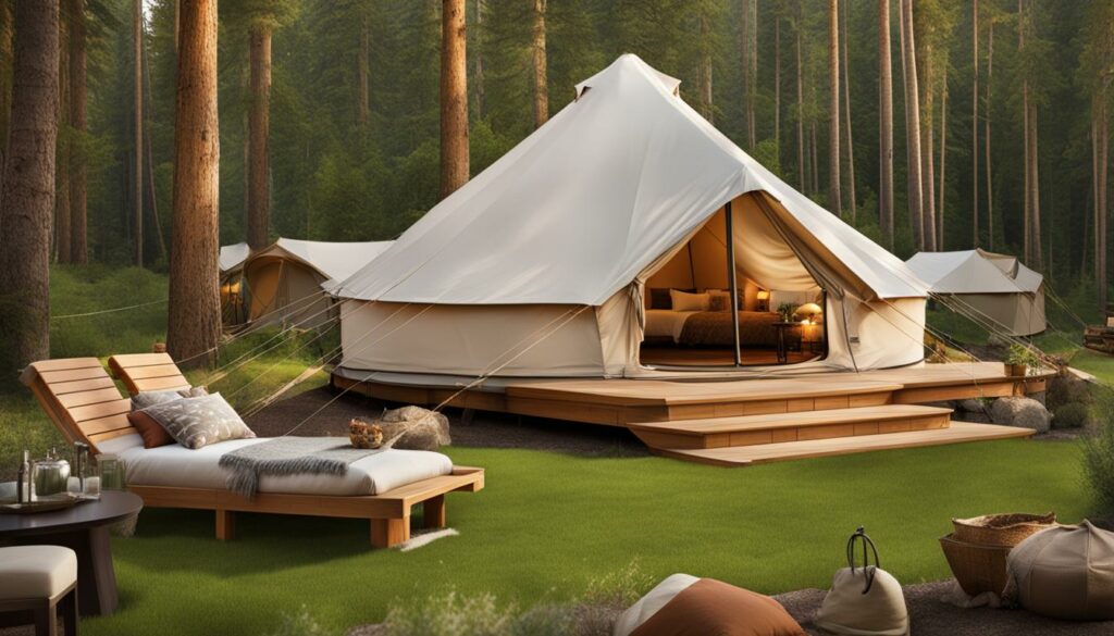 stunning infographics for luxury campsites
