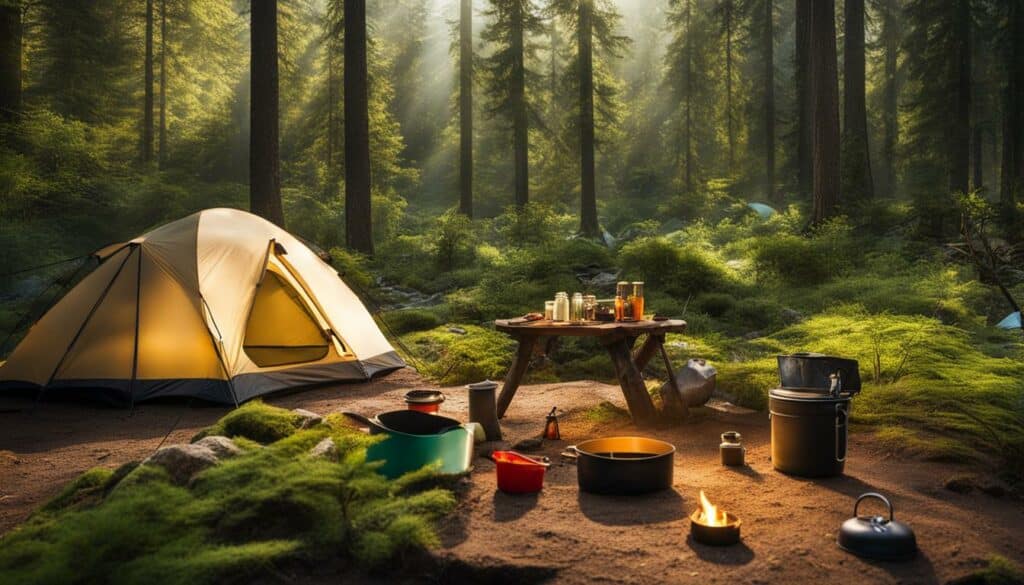 sustainable camping