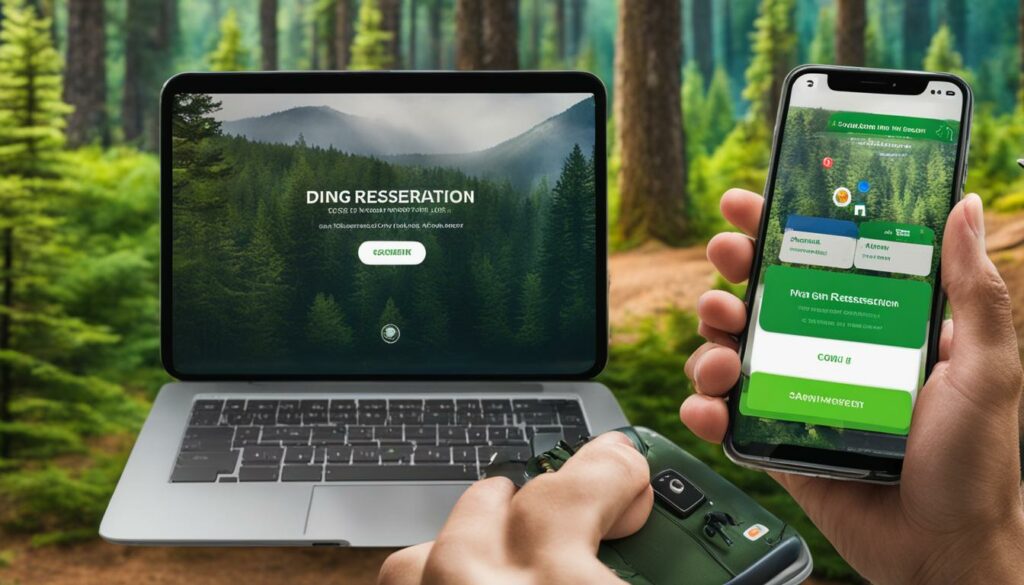 timely confirmation emails for campground reservations