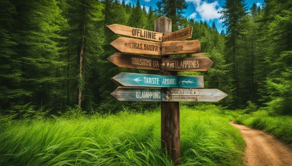 traditional marketing for glamping business