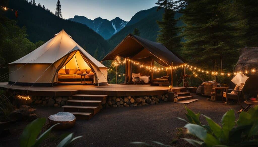 visual content for glamping sites